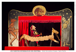 מתוך המופע של דון קריסטובל שיוצג בפסטיבל הבינלאומי לתיאטרון בובות בירושלים