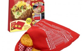 Potato Express כיס לבישול תפוחי אדמה במיקרוגל POTATO EXPRESS של האחים הררי 25 שקל(צילום:אלון גנון)