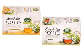 חליטות "סוויטי" – פרחי קמומיל ותה ירוק, המשלבות המתקה טבעית של עלי סטיביה בטר אנד דיפרנט - תה ירוק ותה קמומיל עם סטיביה (צילום: תהילה צלניק)