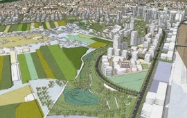 תכנית רשות מקרקעי ישראל 8000 יח"ד בקרית גת הוחלטה להפקדה הדמיות תוכנית קרית גת - רובע דרום. קרדיט : ארי כהן אדריכלות ובינוי ערים