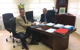 הוועדה המחוזית לתכנון ובנייה חתמה על תכנית המתאר של הרצליה ל- 2030 ראש העיר משה פדלון ומהנדס העיר מייק סקה צילום: דוברות עיריית הרצליה