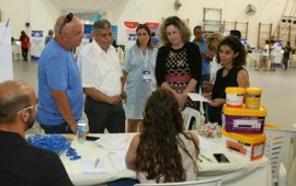 אלפי דורשי עבודה השתתפו בירידי תעסוקה בנגב ובגליל יריד תעסוקה בפריפריה. צילום – יגאל לוי