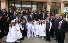 לב לבייב ונשיא אזרבייג'ן חנכו מרכז חינוך יהודי בבאקו levayevbako