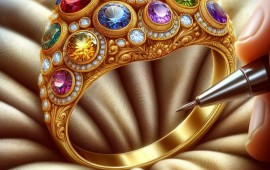 סקירה על טבעות זהב עם אבני חן